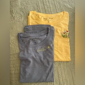 Evy’s Tree TWO shirts NWOT size M